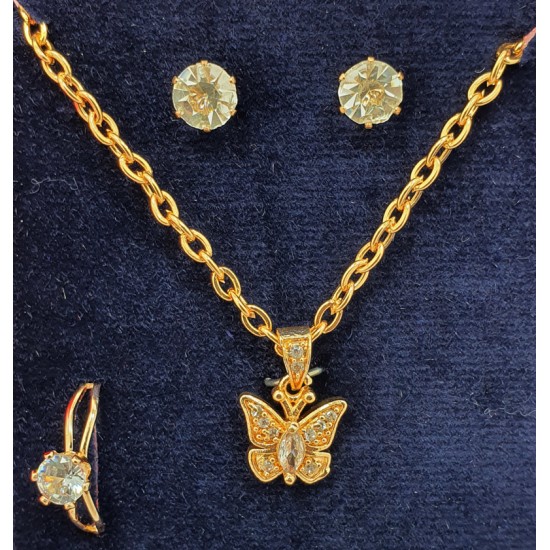 Buy Zaveri Pearls ia Chain Link er Brass Earring Set-ZPFK16481 Online At  Best Price @ Tata CLiQ